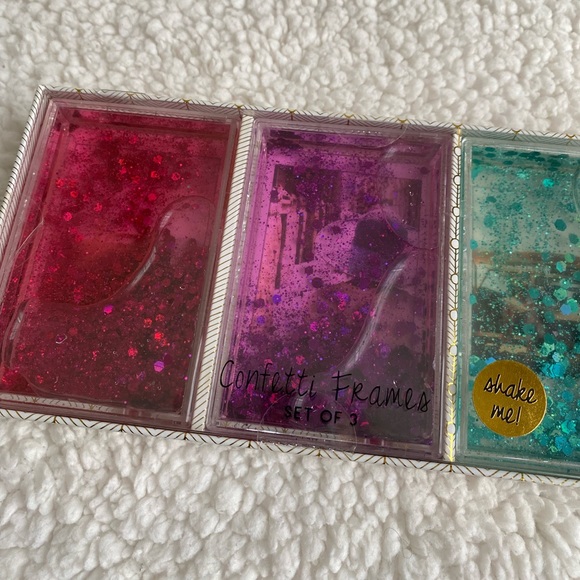 *NWT* Mini Confetti Photo Frames (Set of 3) - Picture 8 of 9